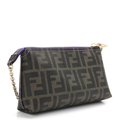 Fendi Zucca Spalmati Pochette Tobacco Viola 3 of 9