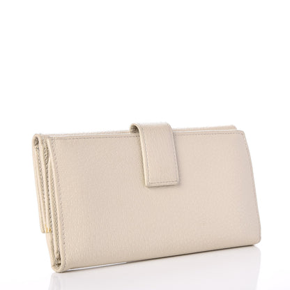 Gucci Calfskin Studded Soho Continental Wallet White 3 of 15