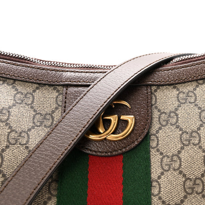 Gucci GG Supreme Monogram Web Small Ophidia Half Moon Hobo Brown 8 of 11