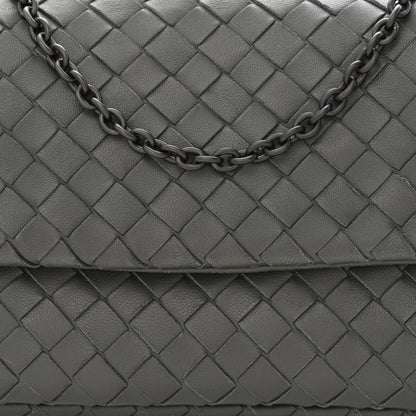 Bottega Veneta Nappa Intrecciato Small Chain Crossbody Light Grey 9 of 11
