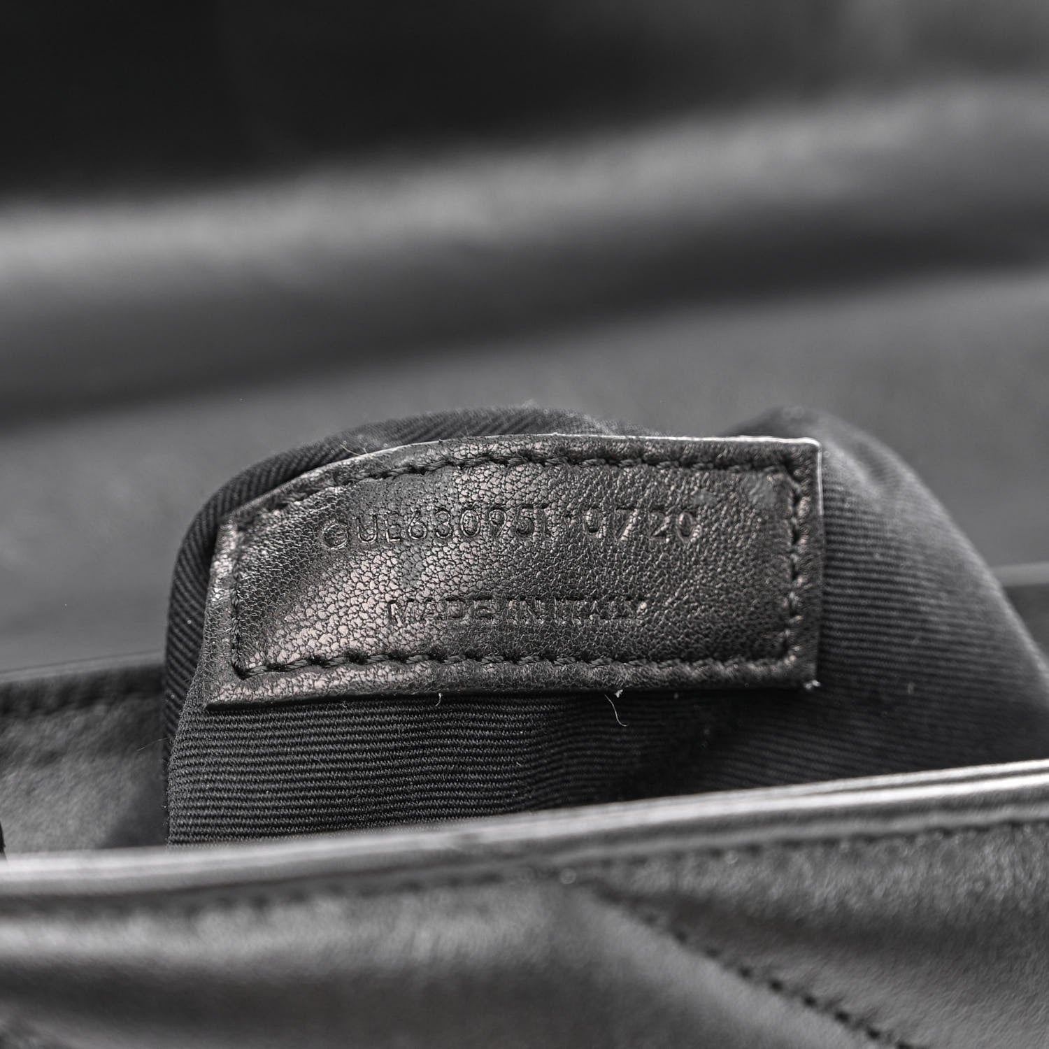 Saint Laurent Calfskin Y Quilted Monogram Toy Loulou Crossbody Bag Black 9 of 12