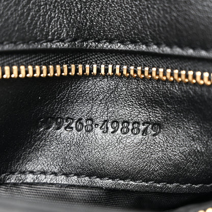 Gucci Roxy Calfskin Blondie Chain Shoulder Flap Bag Black 7 of 10