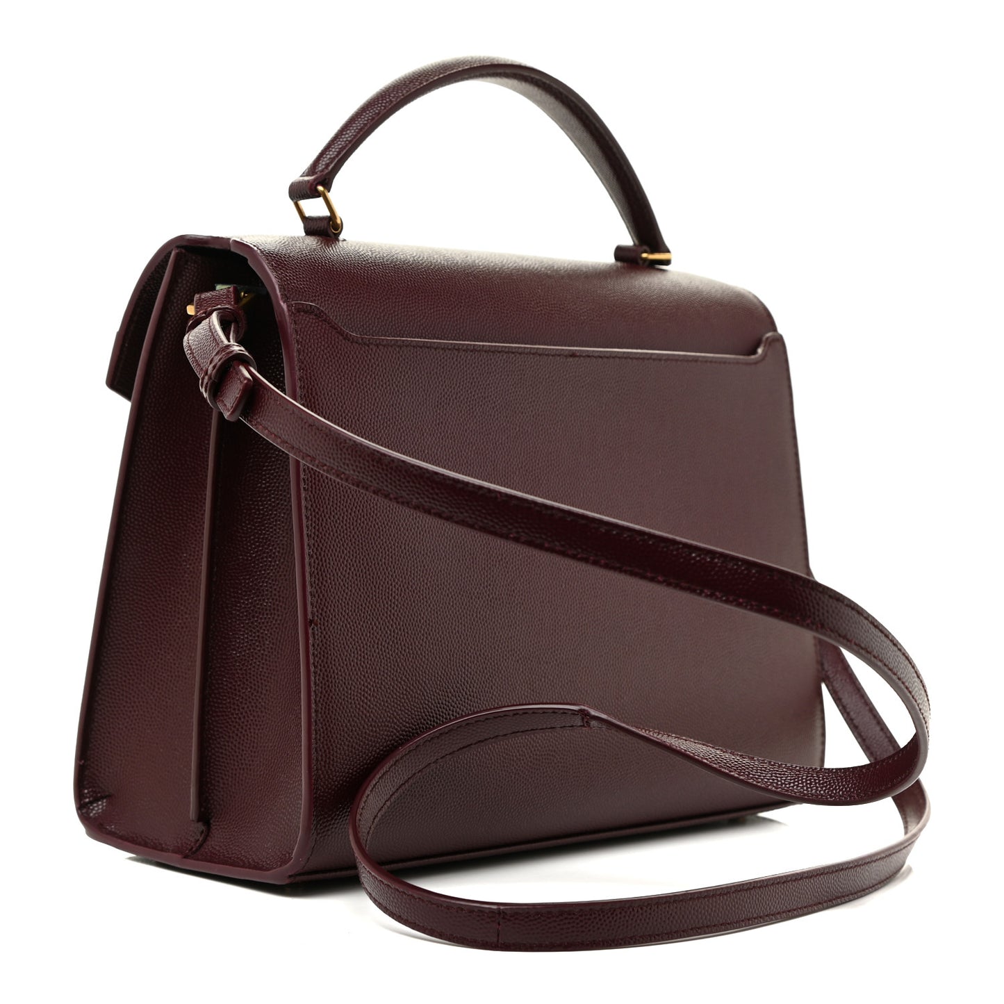 Grain de Poudre Medium Classic Monogram Cassandra Top Handle Rouge Legion