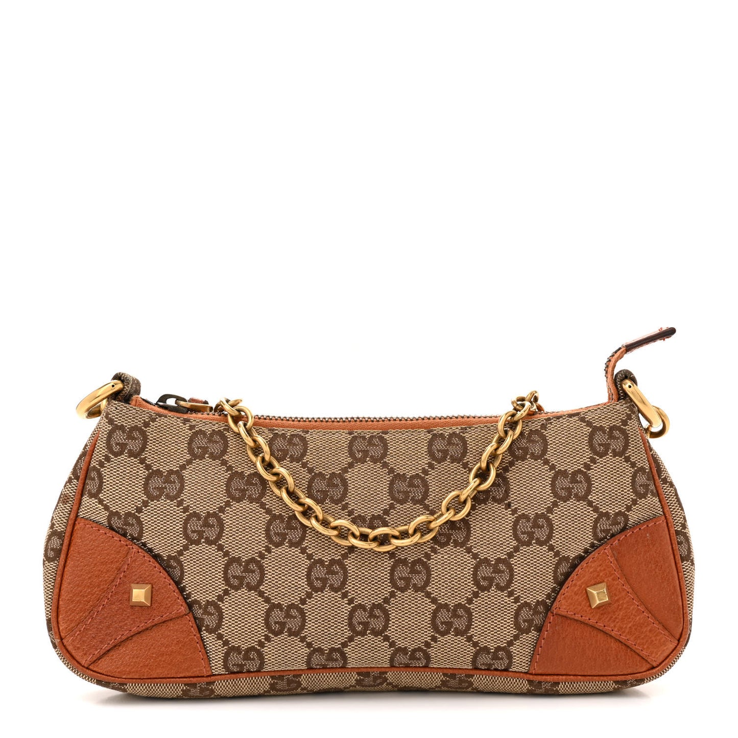 Monogram Horsebit Nail Chain Pochette Orange