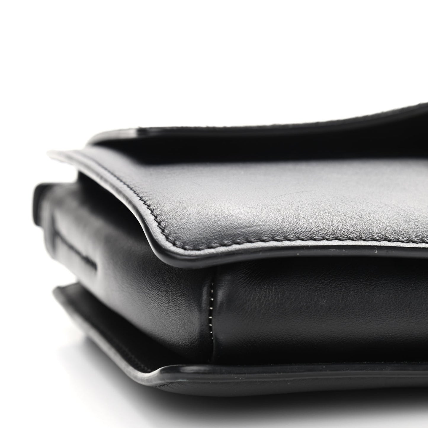 Suede Calfskin Small Faye Shoulder Bag Black