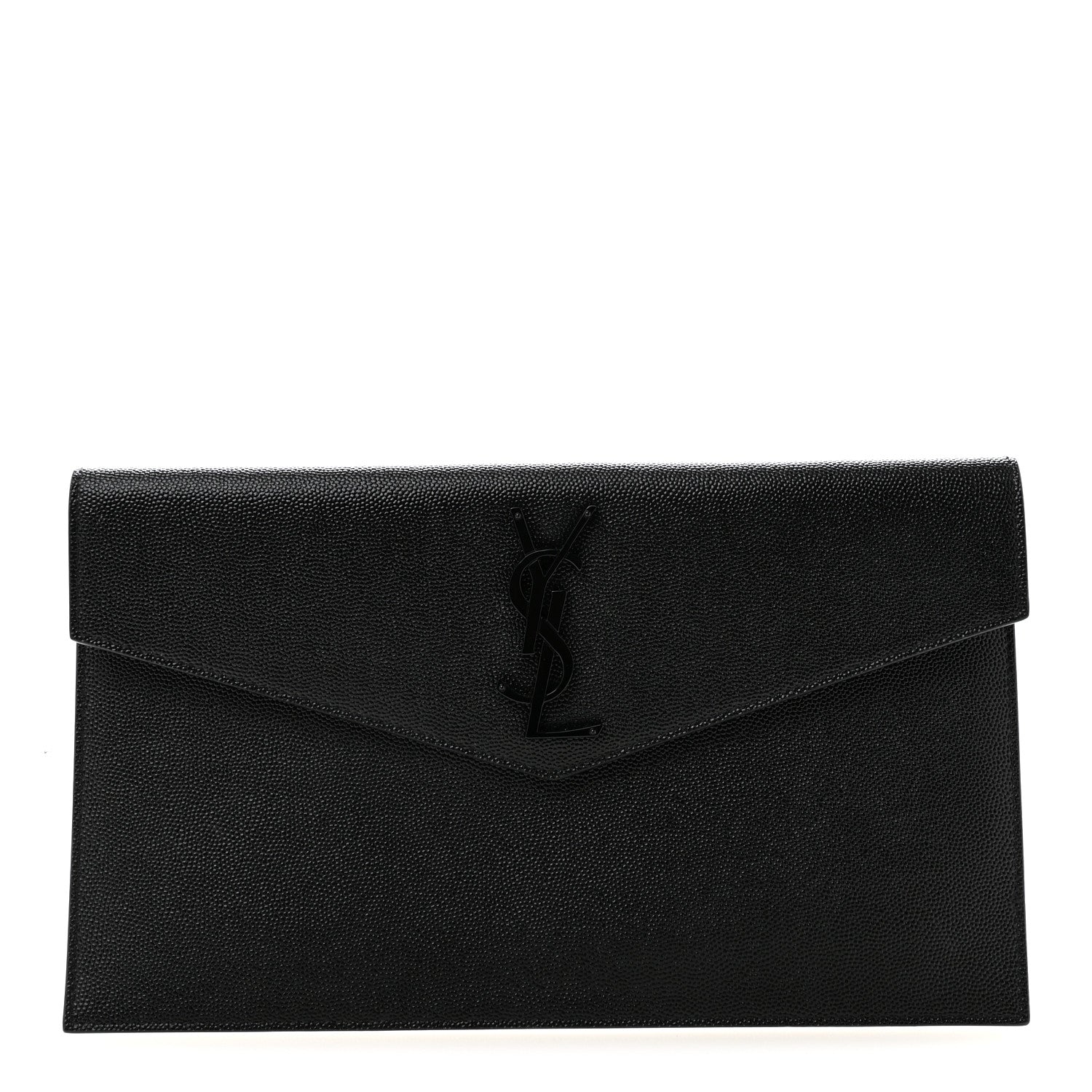 Saint Laurent Grain De Poudre Uptown Pouch Black 1 of 8