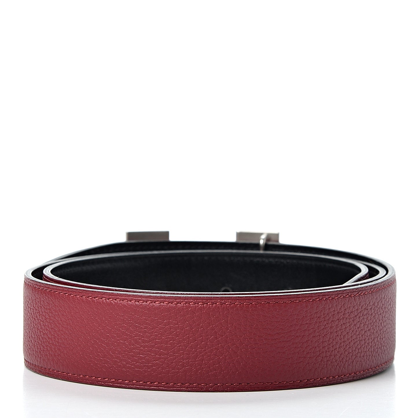 Box Togo 32mm Martelee H Belt 85 Rouge Grenat Black