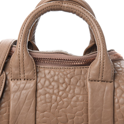Alexander Wang Pebbled Lambskin Mini Rockie Latte Rose Gold Hardware 8 of 8