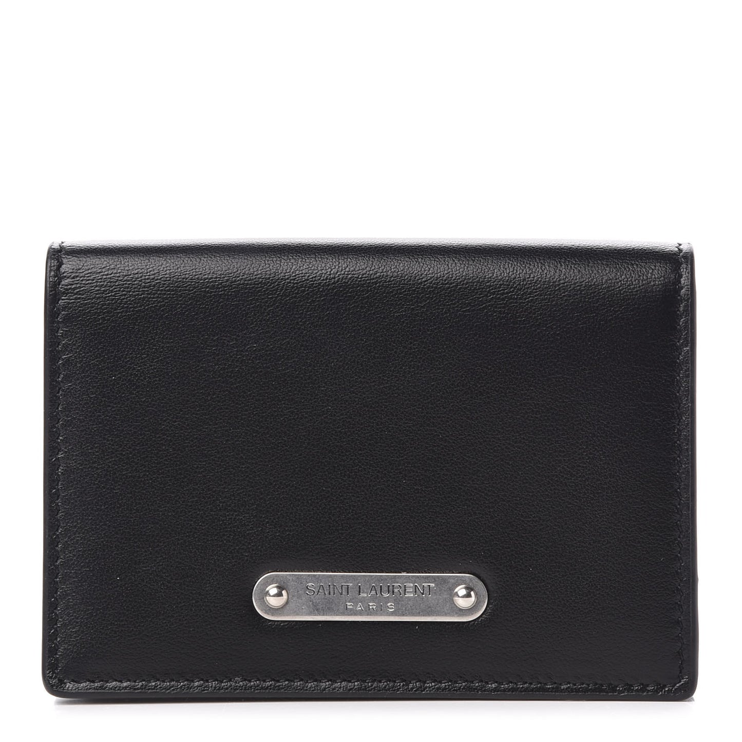 Smooth Calfskin Business Card Case Black