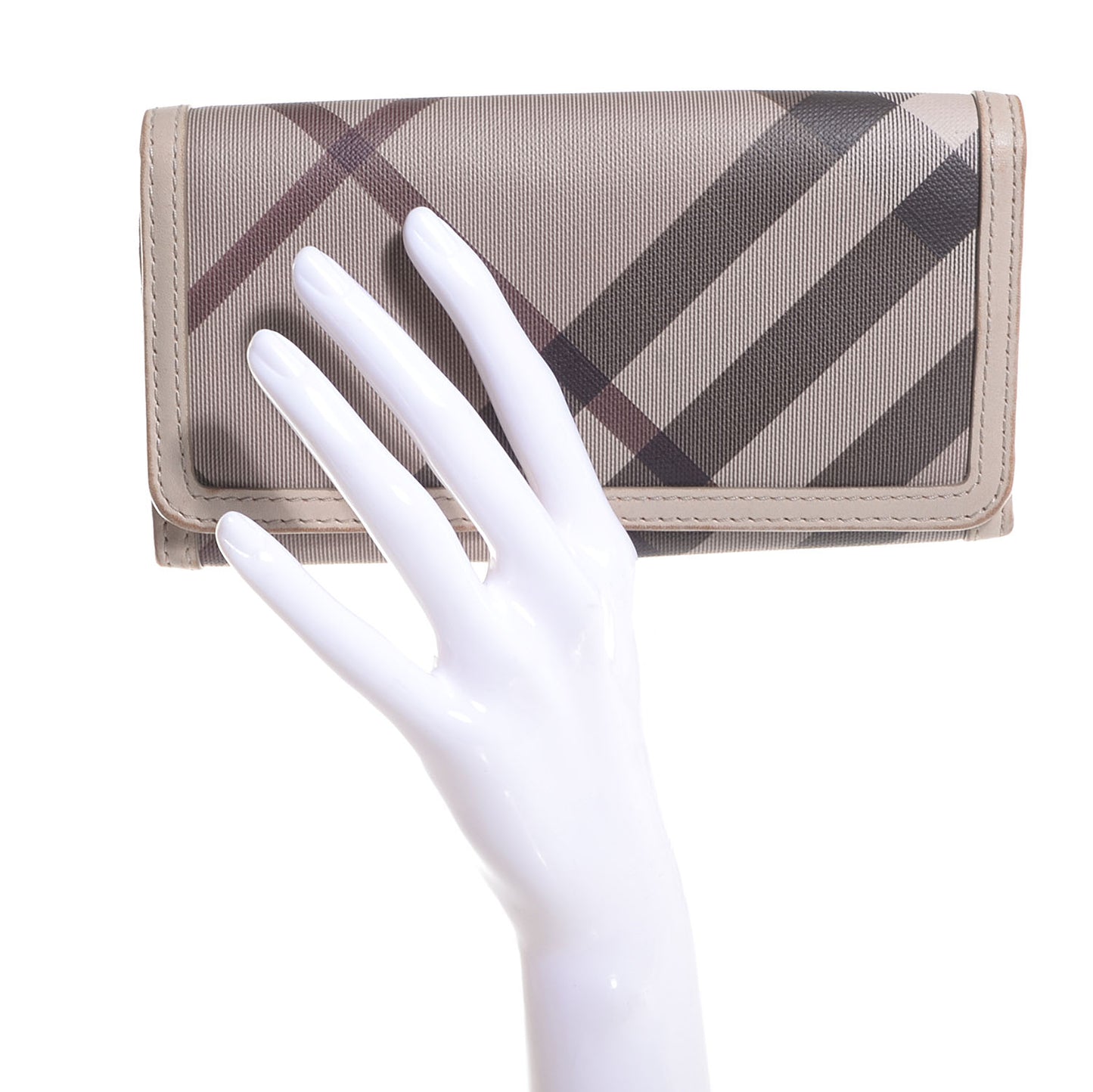 Smoked Check Penrose Continental Wallet