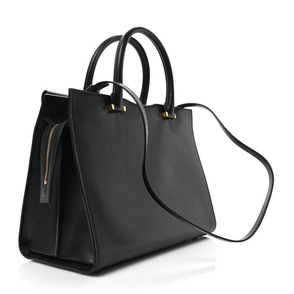 Saint Laurent Grain De Poudre Medium Uptown Tote Black 4 of 9