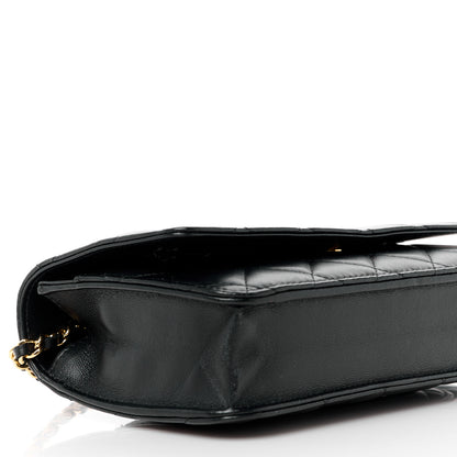 Chanel Lambskin Quilted Wallet On Chain WOC Black 11 of 13