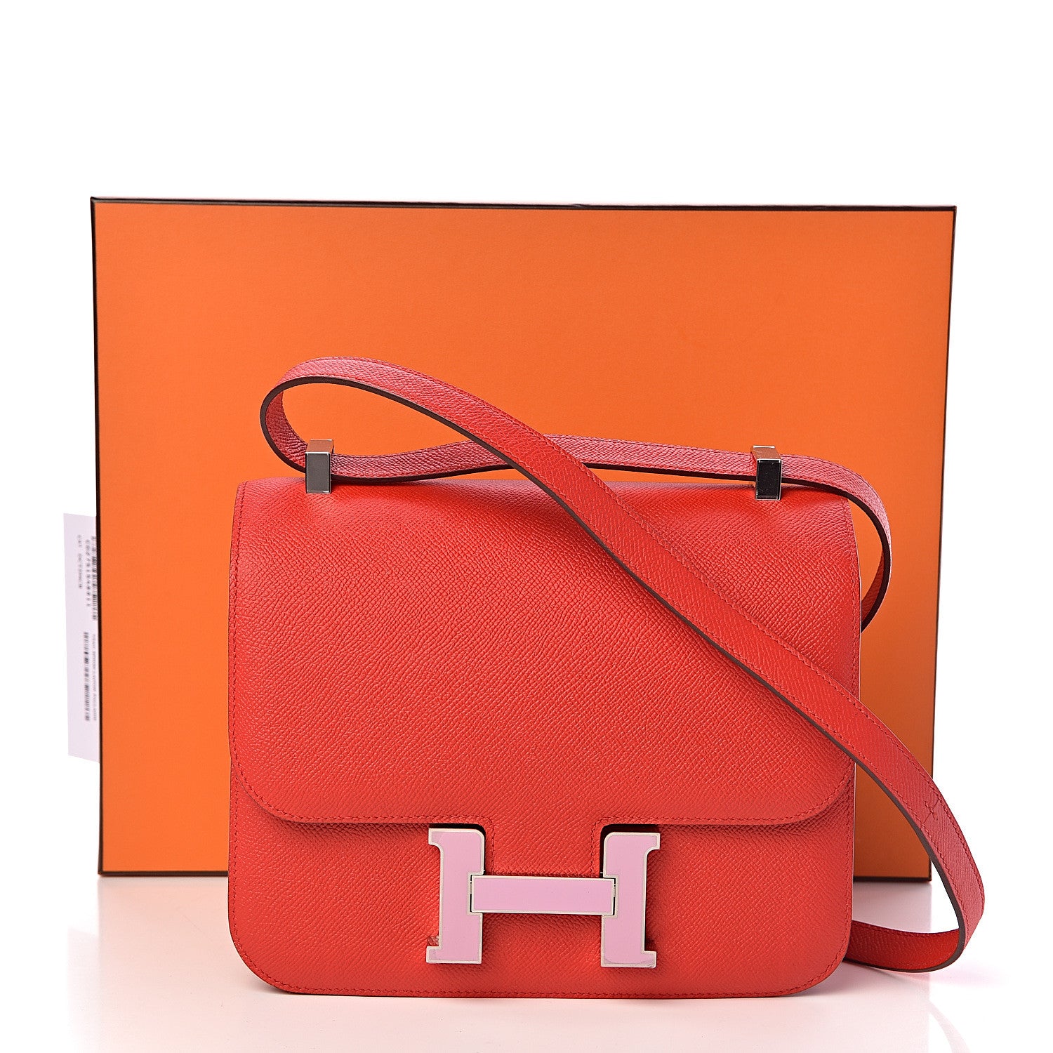 Hermes Epsom Enamel Constance 24 Rouge de Coeur Mauve Sylvestre 23 of 23