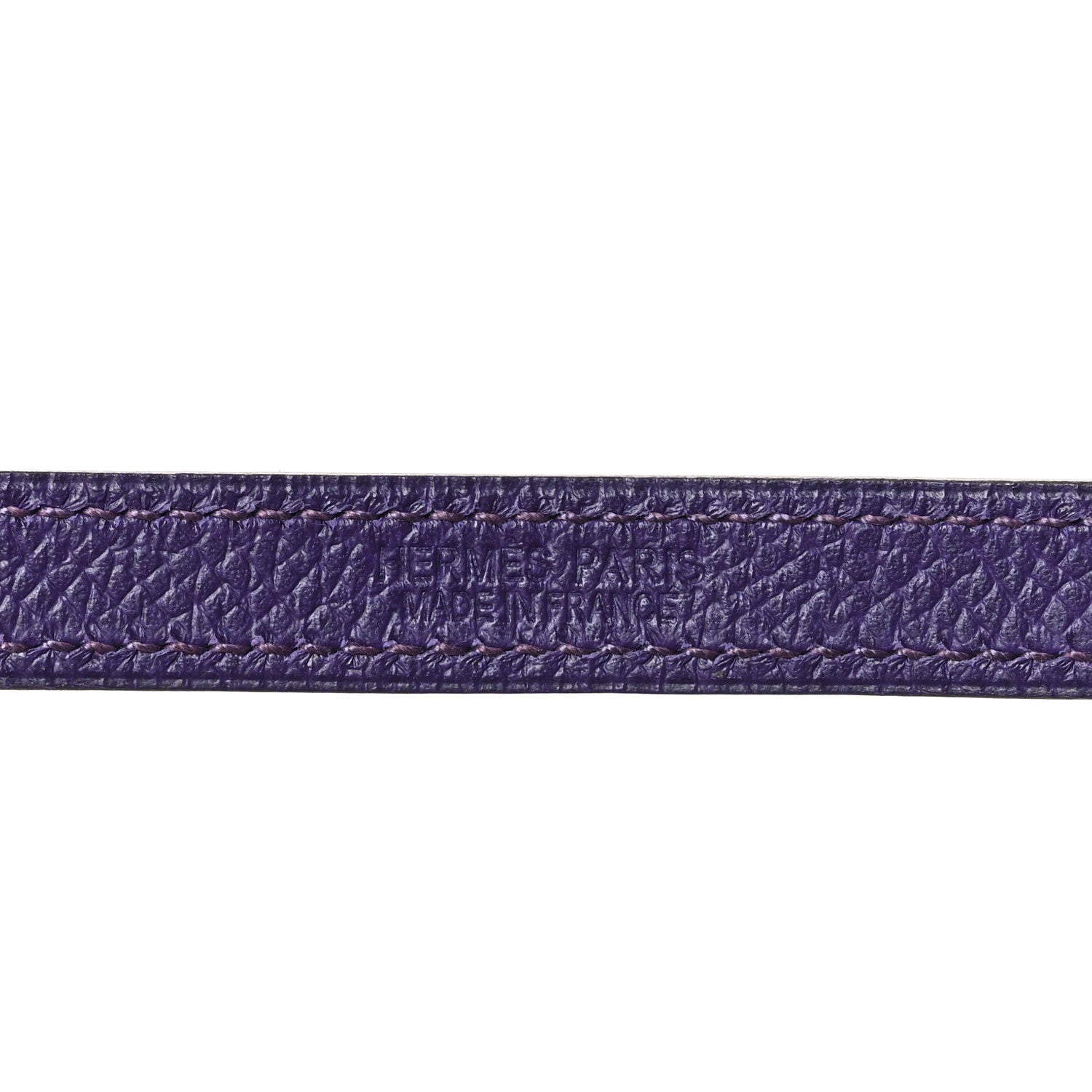 Hermes Epsom Ardennes Looping Interchangeable Bracelet M Iris Rubis 3 of 5