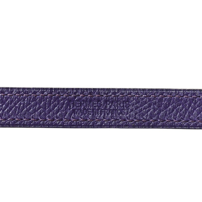 Hermes Epsom Ardennes Looping Interchangeable Bracelet M Iris Rubis 3 of 5