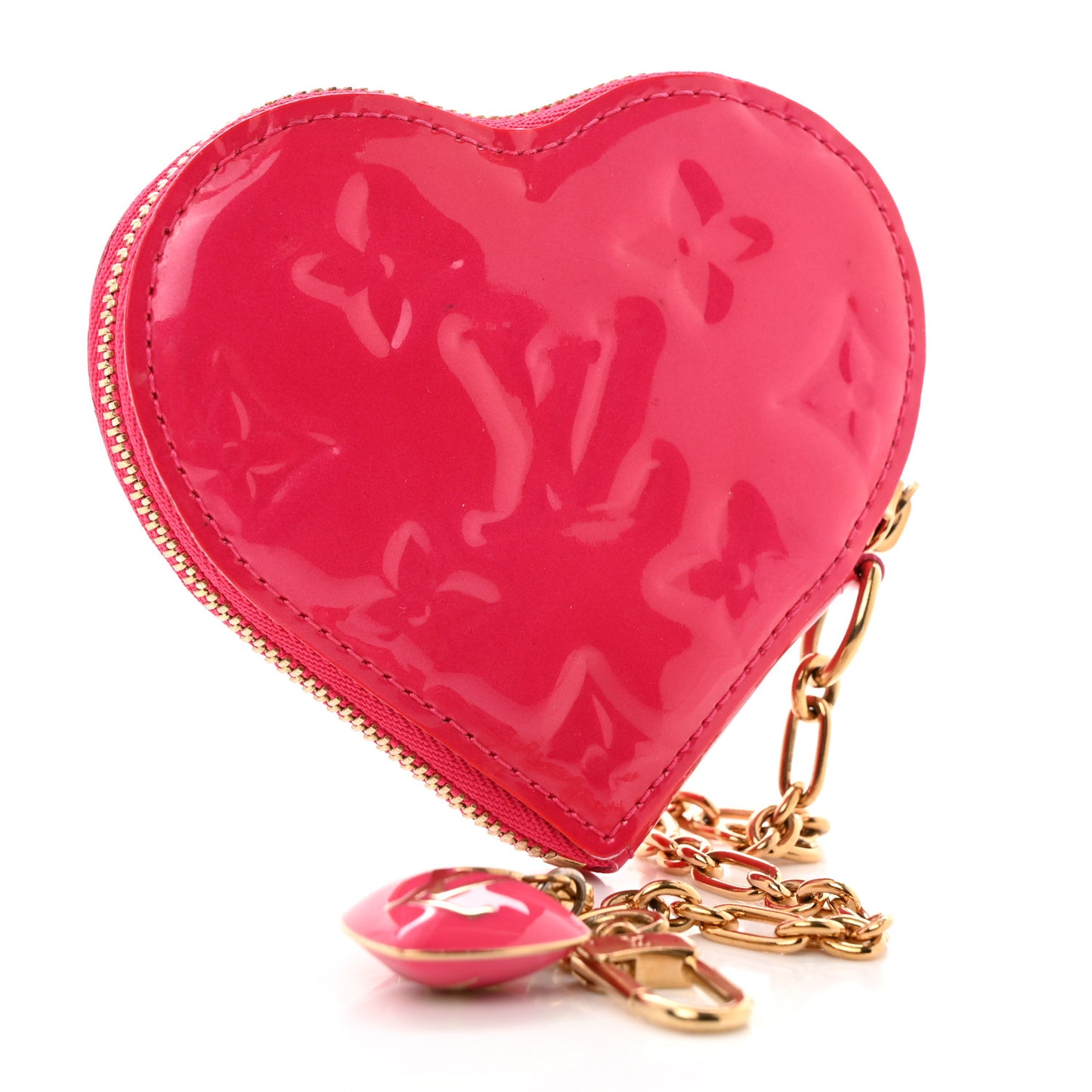 Vernis Heart Coin Purse Rose Pop