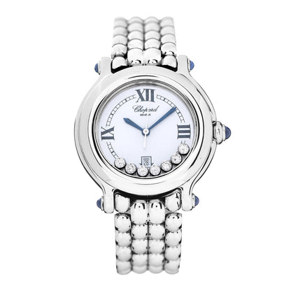 Chopard Stainless Steel 7 Diamond 32mm Happy Sport Quartz Watch 1 of 6
