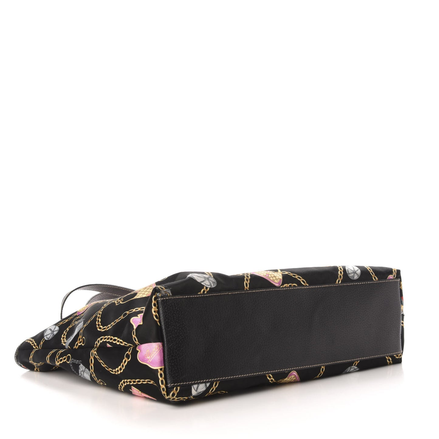 Nylon Print Tote Black