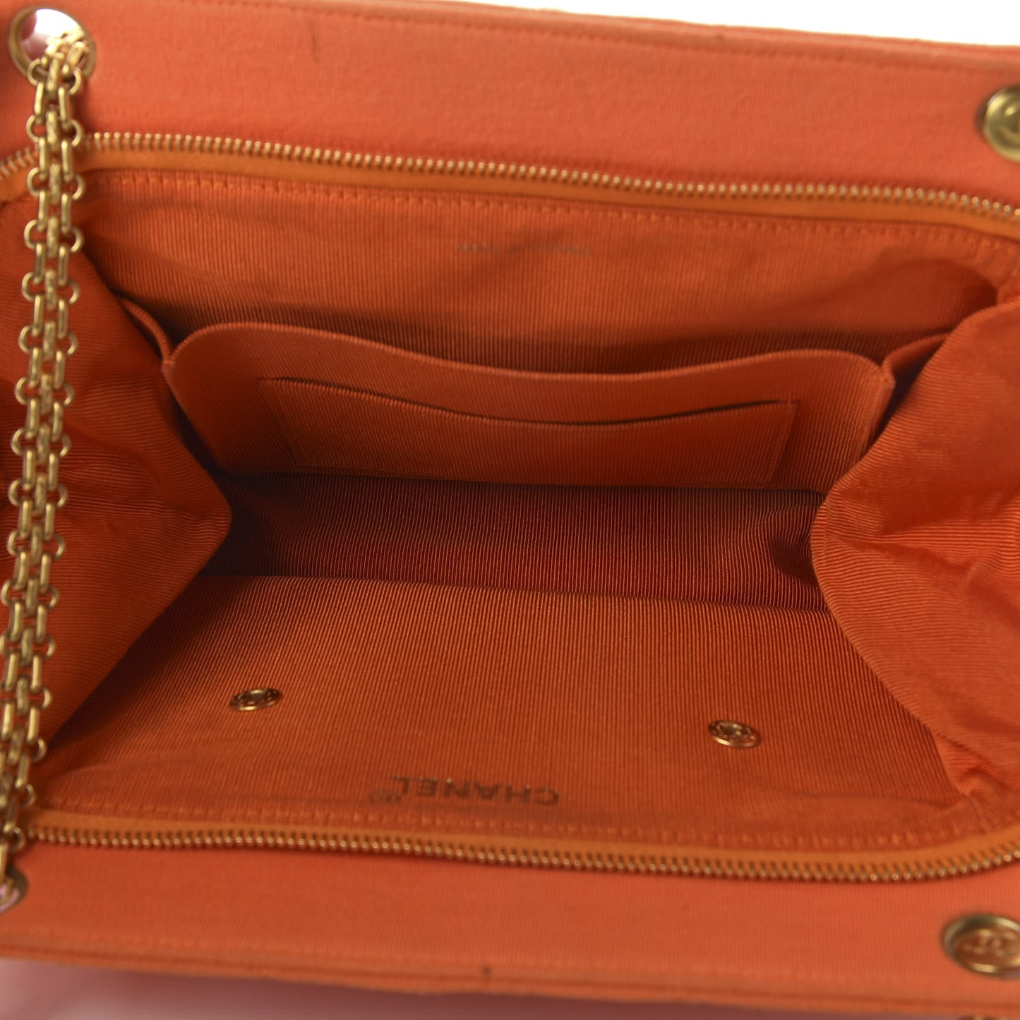 Jersey Quilted Shopping Tote Orange