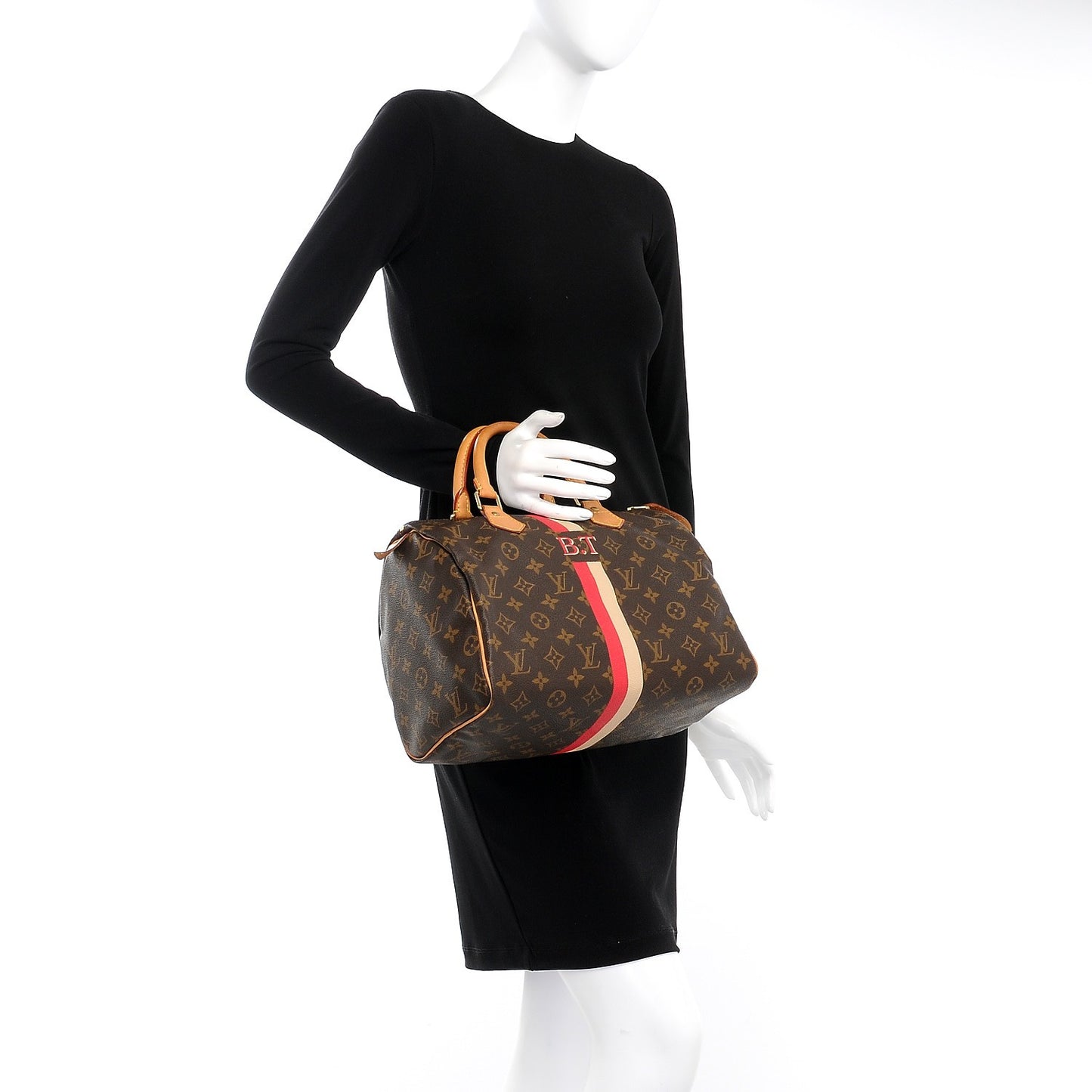 Monogram My LV Heritage Speedy 30 White Fuchsia