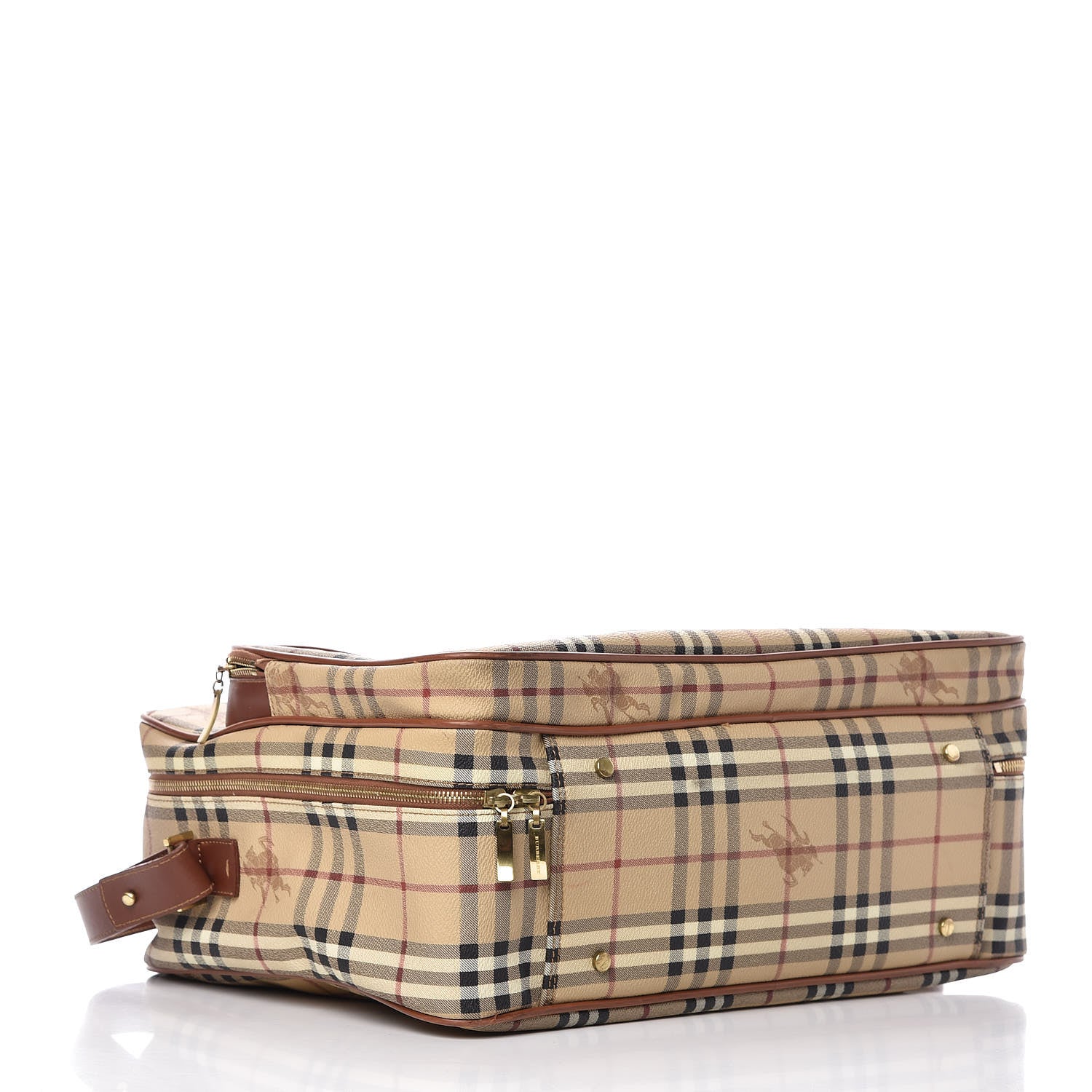 Burberry Haymarket Check Travel Bag Brown 4 of 15