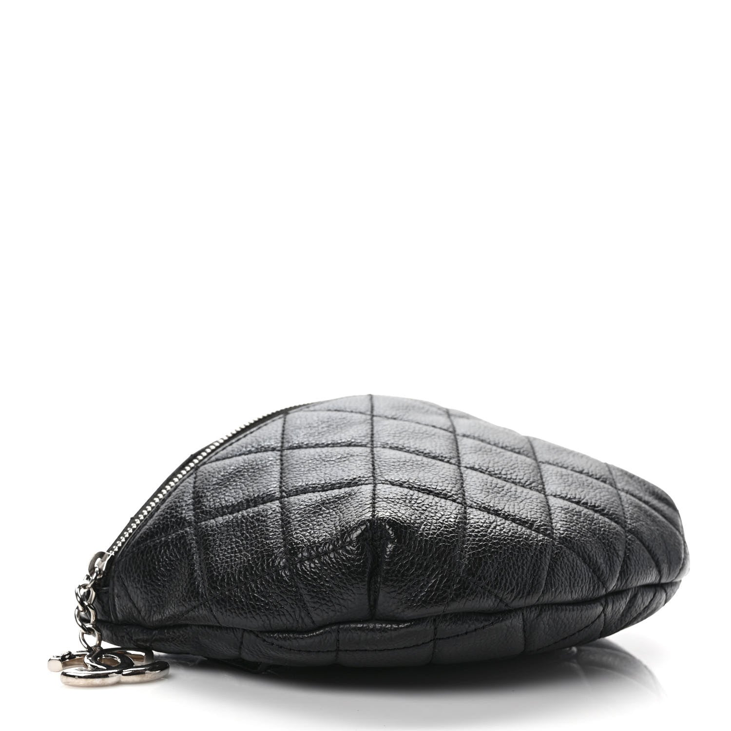 Chanel Grained Calfskin Quilted Waist Belt Bag Black 4 of 8