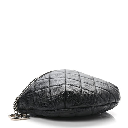 Chanel Grained Calfskin Quilted Waist Belt Bag Black 4 of 8
