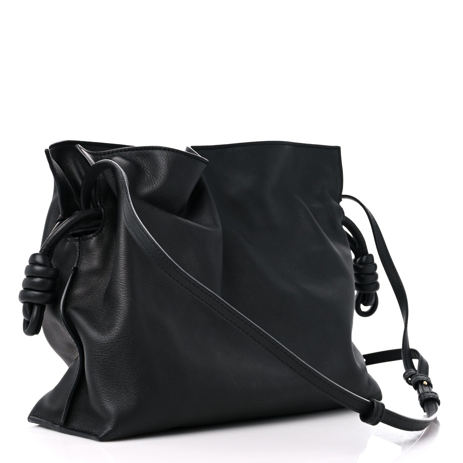 Loewe Nappa Flamenco Knot Clutch Black 3 of 9
