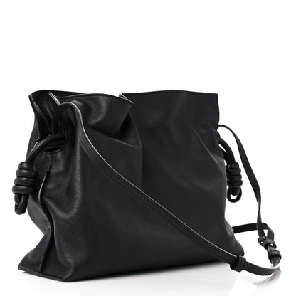 Loewe Nappa Flamenco Knot Clutch Black 3 of 9