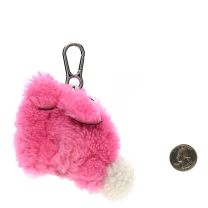 Loewe Shearling Bunny Charm Pink 2 of 5