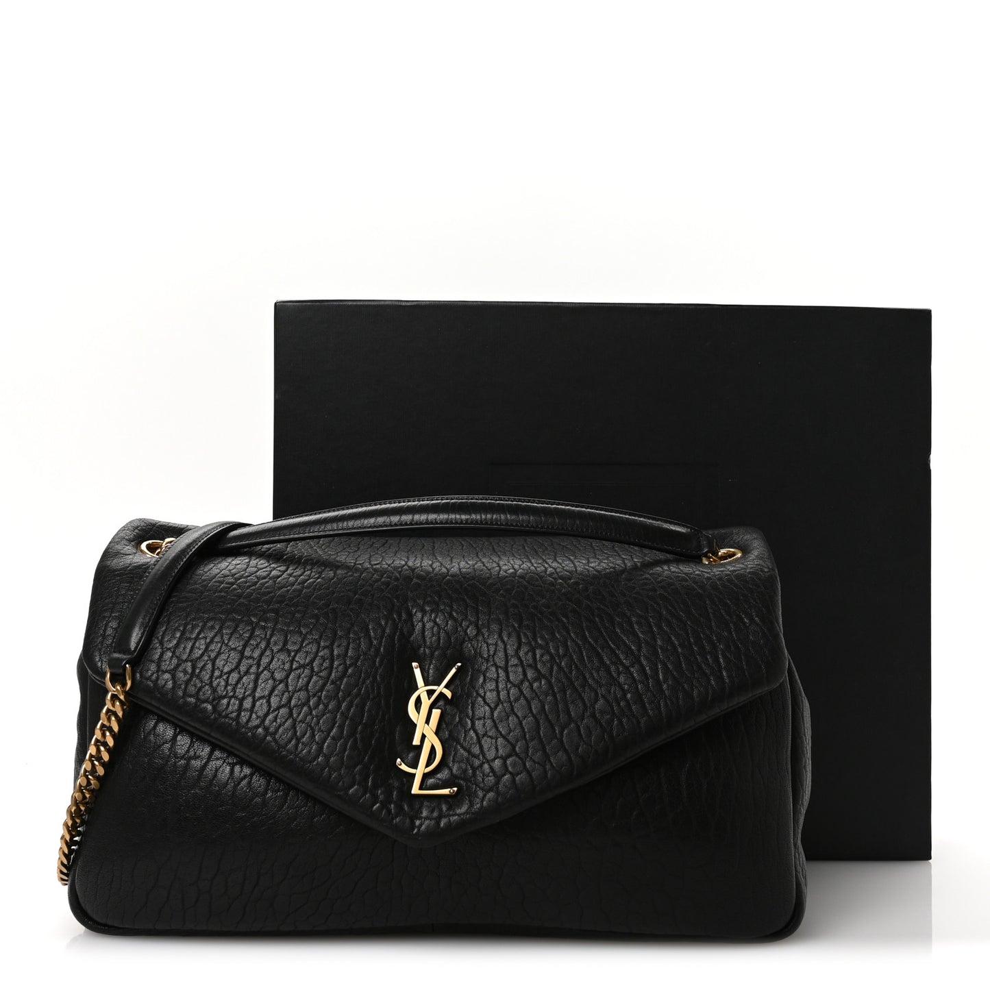 Grained Lambskin Large Calypso Black
