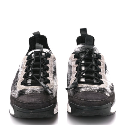 Chanel Suede Calfskin Mixed Fibers CC Sneakers 38.5 Grey 2 of 8