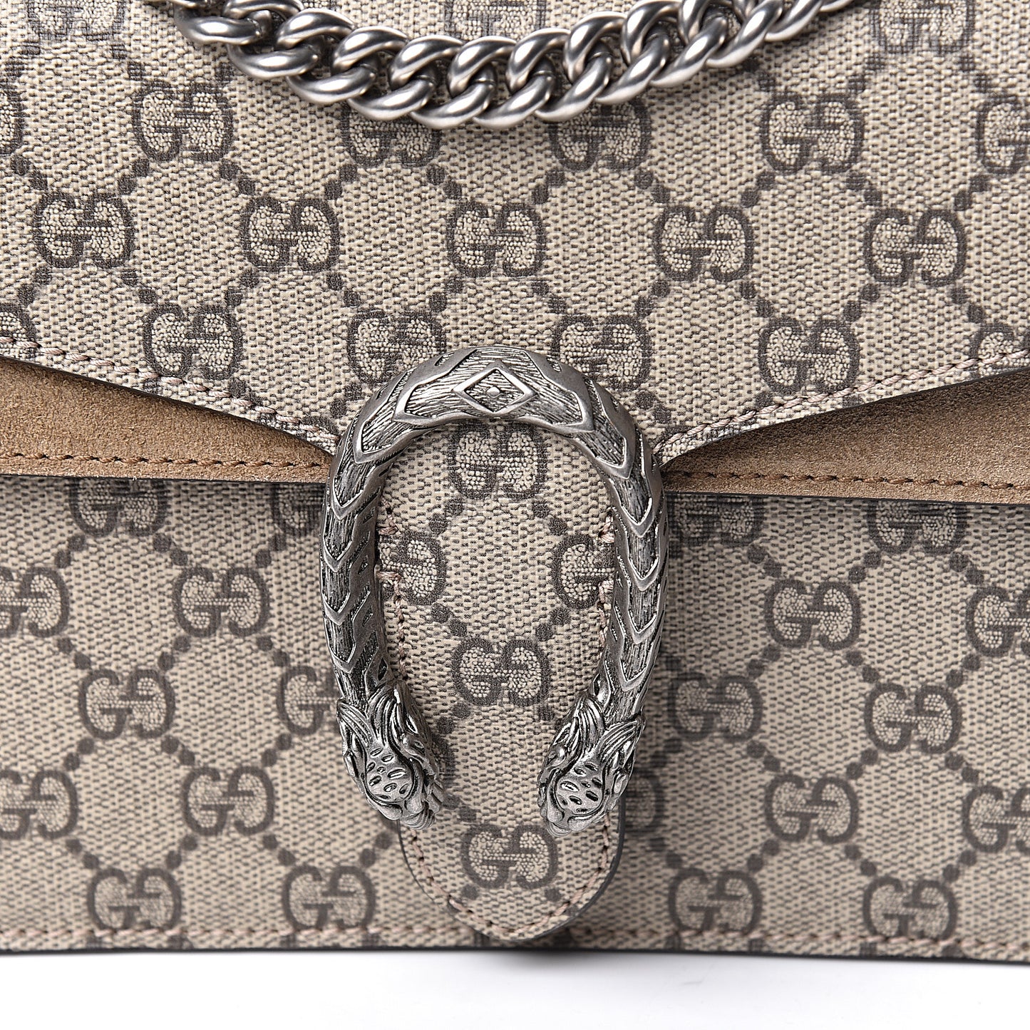 GG Supreme Monogram Mini Dionysus Shoulder Bag Taupe
