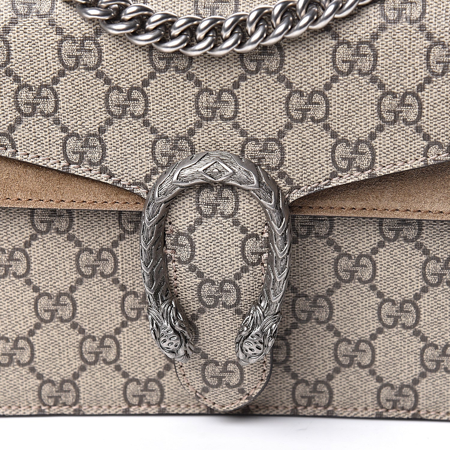 Gucci GG Supreme Monogram Mini Dionysus Shoulder Bag Taupe 11 of 11