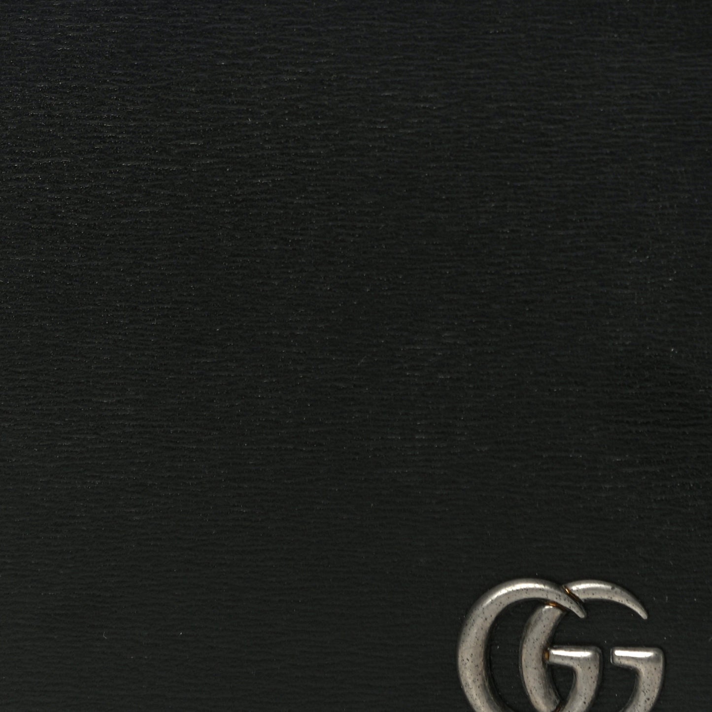 Smooth Calfskin GG Marmont Bi-Fold Wallet Black