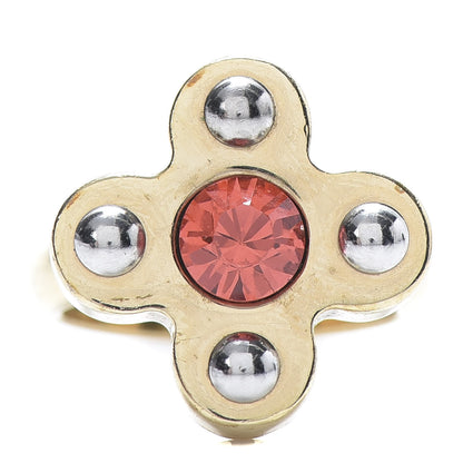 Louis Vuitton Crystal Love Letters Timeless Ring Gold M 6.5 1 of 8