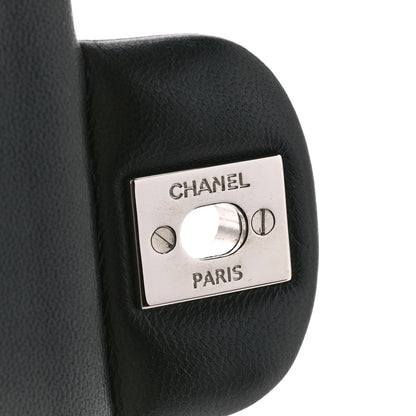 Chanel Lambskin Quilted Medium Double Flap Black 7 of 12