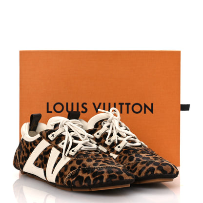 Louis Vuitton Calfskin Pony Hair Leopard LV Sneakerina 41 Brown 12 of 12