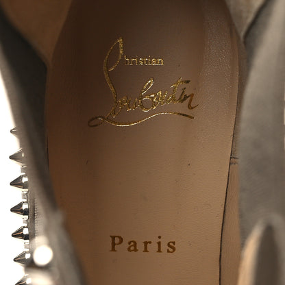 Christian Louboutin Calfskin Spikes Zefira Outline 85 Boots 41 Beige 7 of 8
