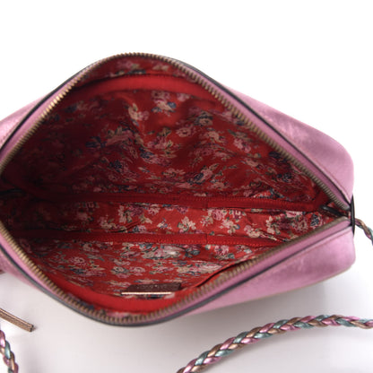 Gucci Laminated Nappa Trapuntata Small Zumi Shoulder Bag Rosa Lago Rame 5 of 10