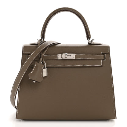 Hermes Epsom Kelly Sellier 25 Etoupe 1 of 11