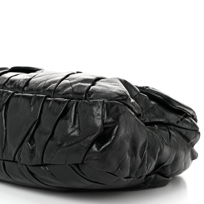 Chanel Glazed Calfskin Twisted Maxi Flap Black 10 of 10
