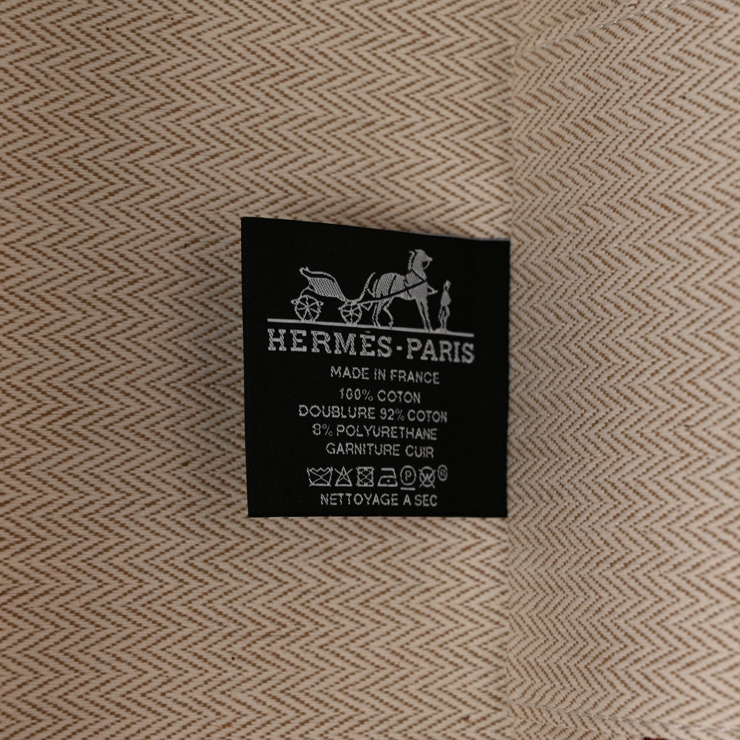 Cotton H Canvas Lambskin Escale Case Vermillon