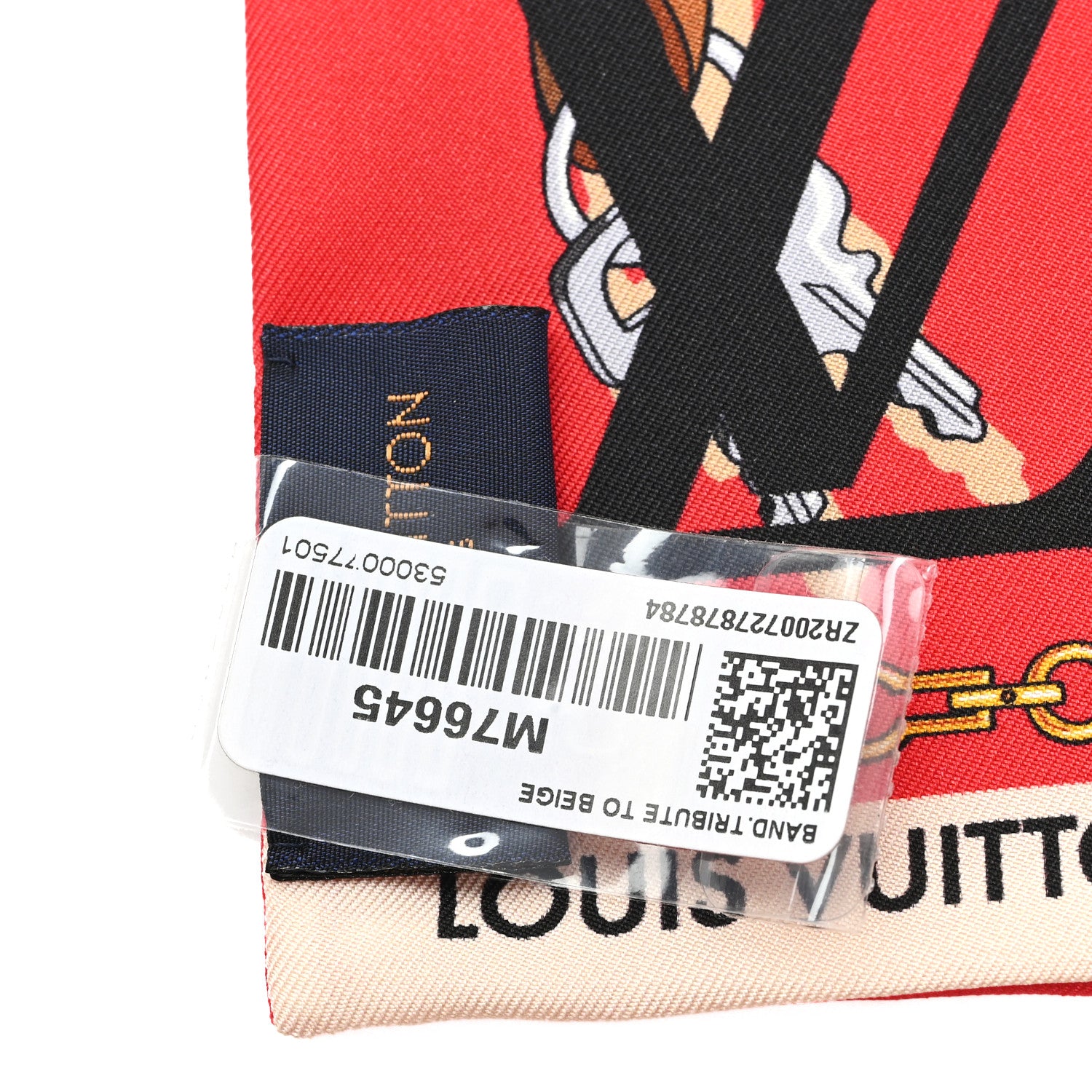 Louis Vuitton Silk Monogram Tribute To Bandeau Red 3 of 3