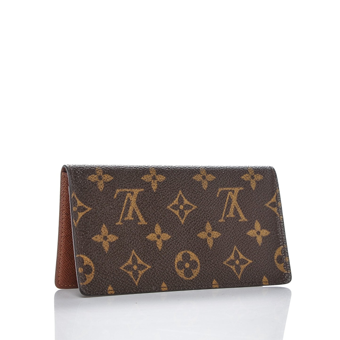 Monogram Simple Checkbook Holder Wallet Cover