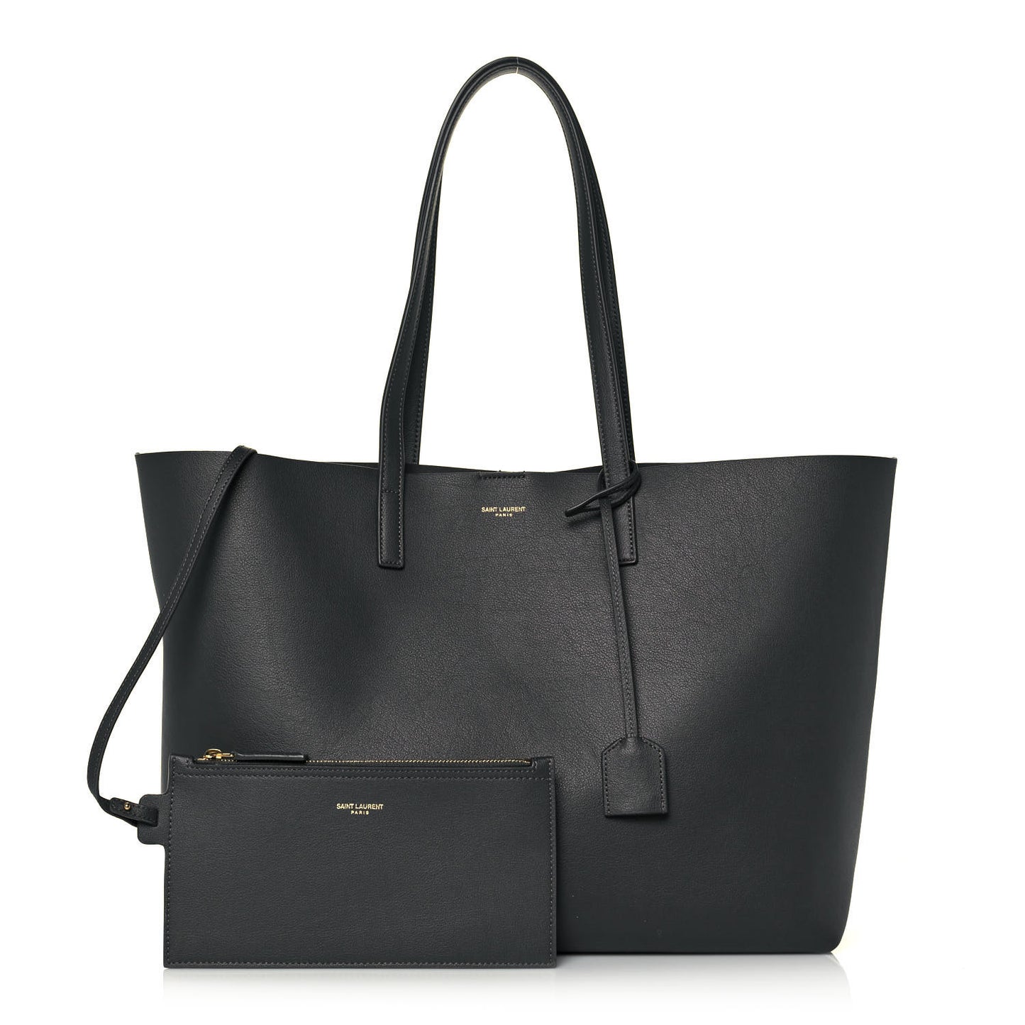 Calfskin Large Shopping Tote Storm