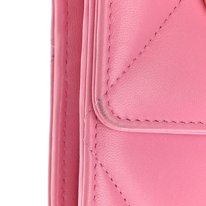 Chanel Lambskin Quilted Chanel 19 Flap Wallet Pink 9 of 11