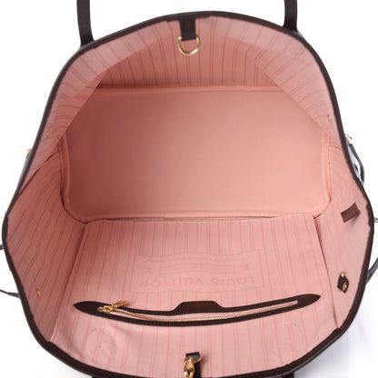 Louis Vuitton Damier Ebene Neo Neverfull MM Rose Ballerine 5 of 10