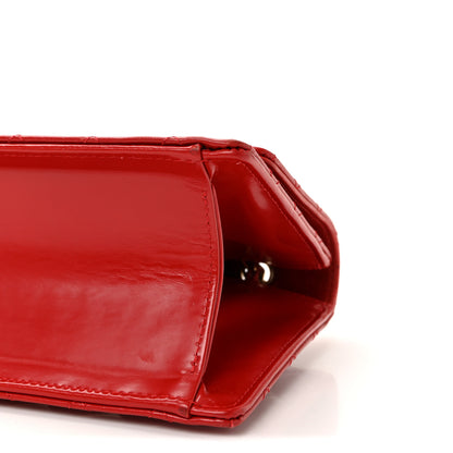 Chanel Glazed Calfskin Quilted East West Flap Red 10 of 10