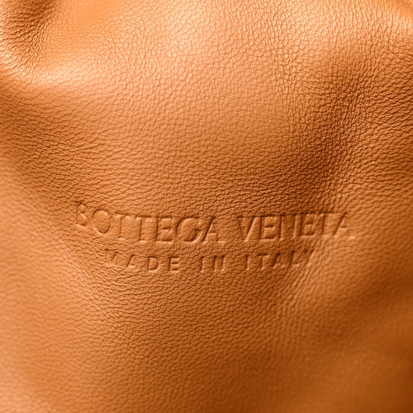 Nappa Maxi Intrecciato The Pouch Oversized Clutch Caramel